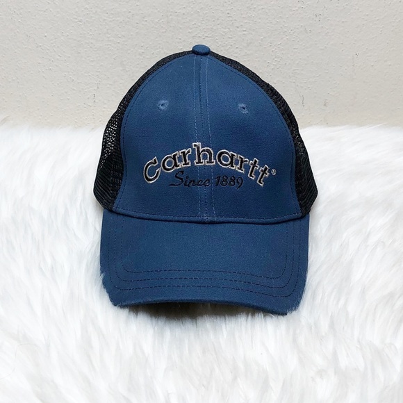 Carhartt Mesh Snapback Blue & Black Hat One Size
